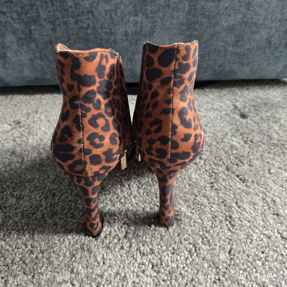 Jessica Simpson Brown Leopard Ankle Booties - Picture 3 of 7